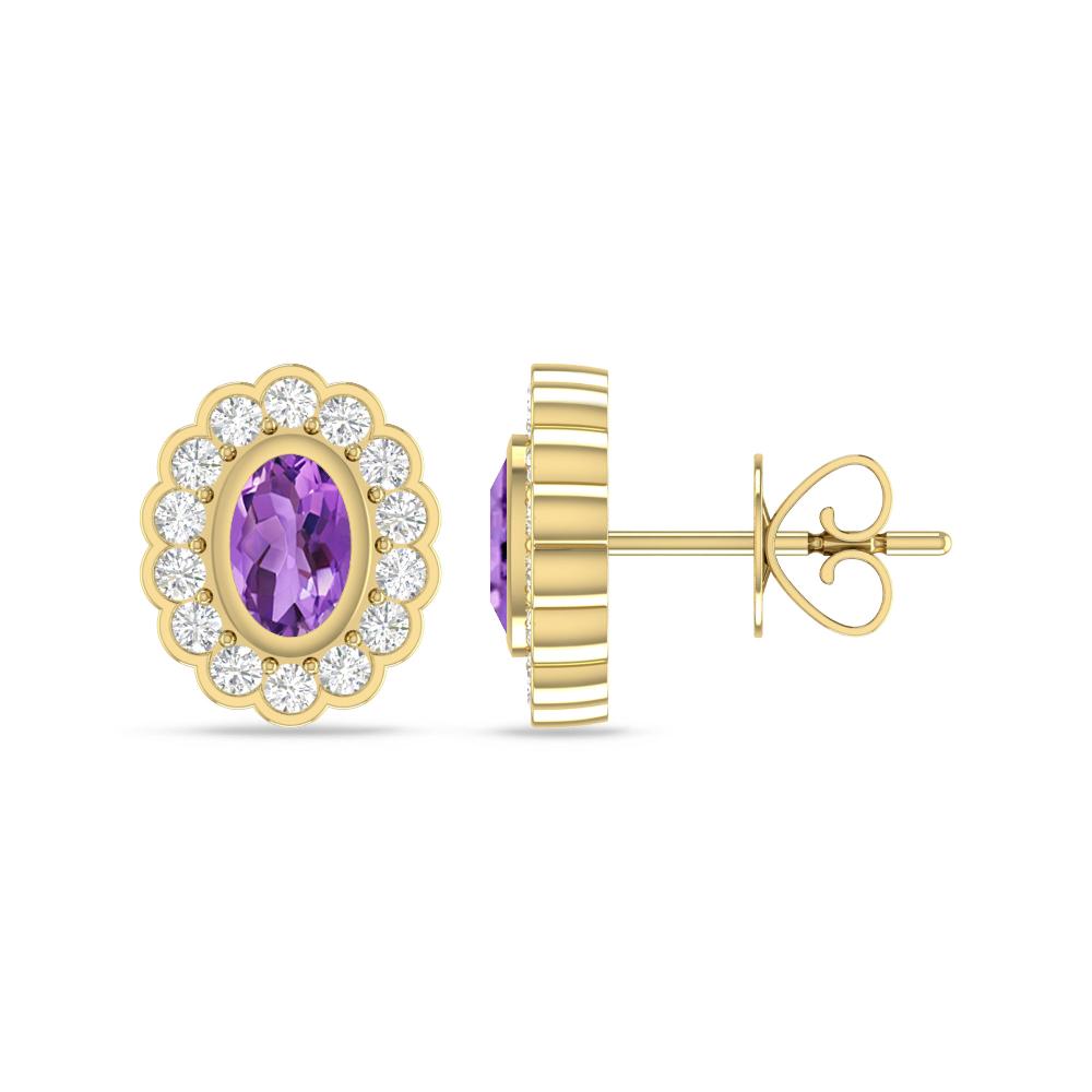 Yellow Gold - Amethyst